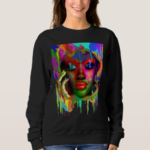 Sudadera Afro-color de mujer africana de Guay con cara pint