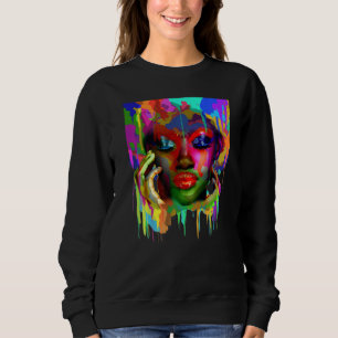 Sudadera Afro-color de mujer africana de Guay con cara pint