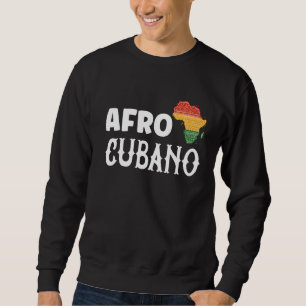 Sudadera Afro Cubano Cubano Melanin Afro Negro