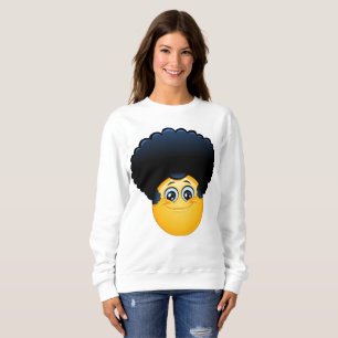 sudadera afro emoji femenina