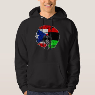 Sudadera AFRO LATINA DE PUERTO RICO Boricua Bandera de Puer