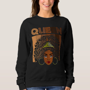 Sudadera Afro Melanin Reina Chica ropa estadounidense