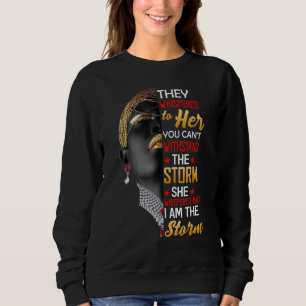 Sudadera Afro Mes de la Historia Negra Mujer Africana Soy L