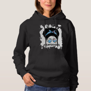 Sudadera Afro Messy Bun Steam Teacher Primer Día De La Escu
