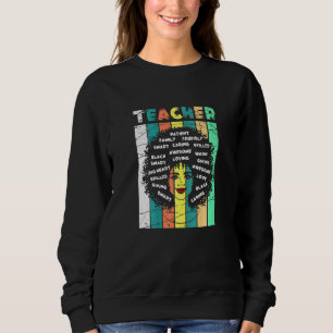 Sudadera Afro negro profesor de historia negra afroamerican