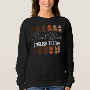 Sudadera Afro Orgulloso profesor de inglés negro educador n