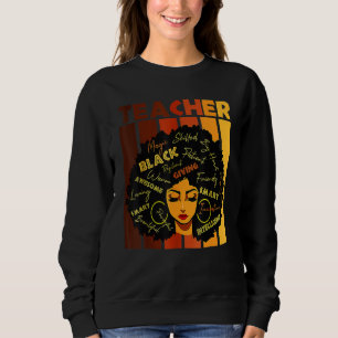Sudadera Afro, profesora de Black Smart, ama a una mujer af