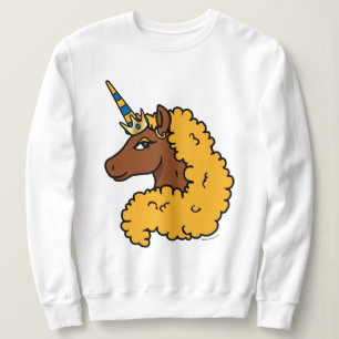 Sudadera Afro Unicornio amarillo