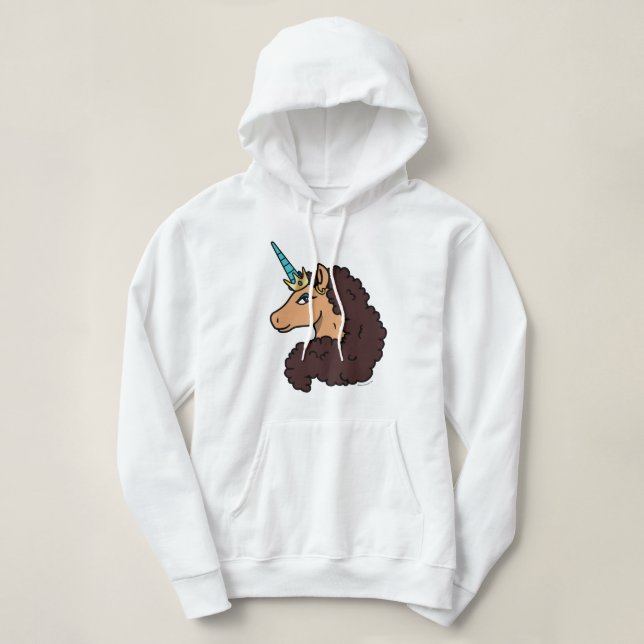 Sudadera Afro Unicornio | Divino (Diseño del anverso)
