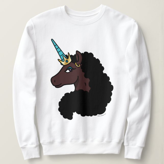 Sudadera Afro Unicornio | Magico (Anverso del diseño)