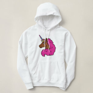 Sudadera Afro Unicornio rosa caliente
