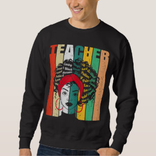 Sudadera Afroafro amor melanina afroamericanas té negro