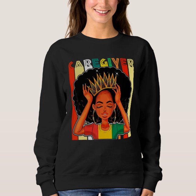 Sudadera Afroafro amor melanina afroamericano (Anverso)