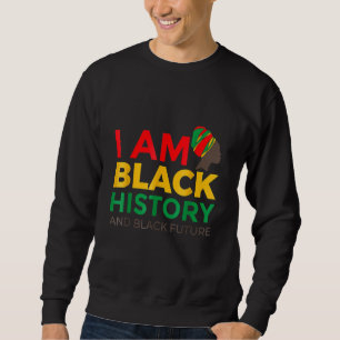 Sudadera Afrocéntrico afroamericano soy el mes de la histor