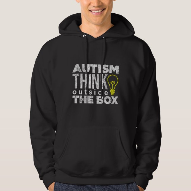 Sudadera Afuera de la caja Niños autistas Autismo Niño Conc (Anverso)
