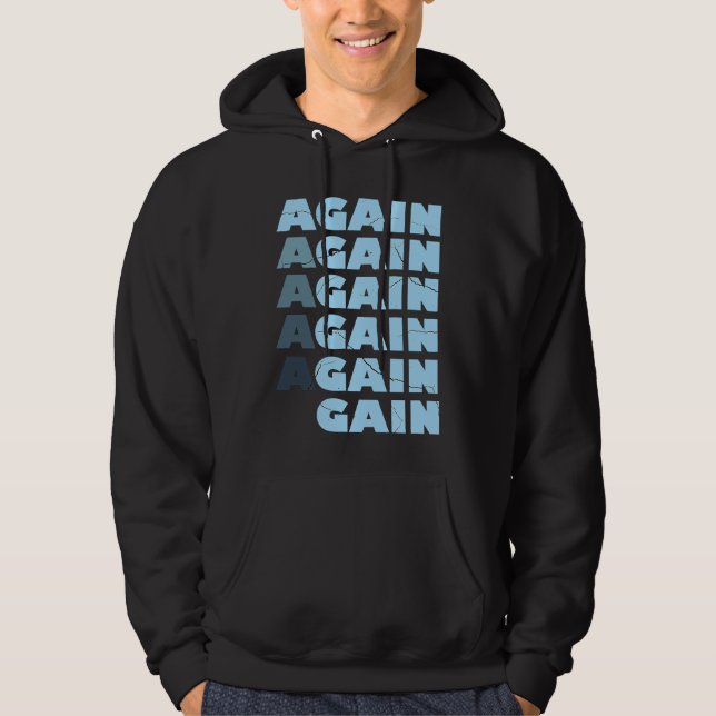 Sudadera Again Gain  Bodybuilding Gym Workout  1 (Anverso)