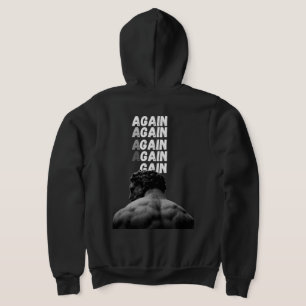 Sudadera AGAIN Motivación para el Gimnasio Estampa Trasera 