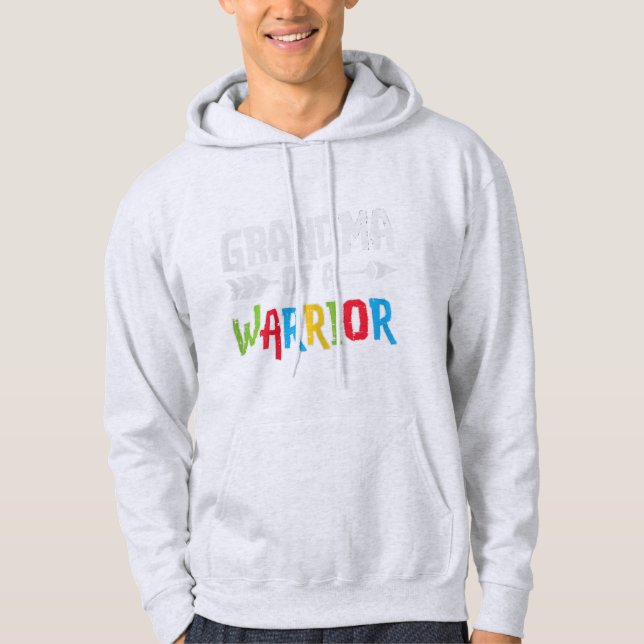 Sudadera Agarra esta linda abuela de una camiseta guerrera  (Anverso)