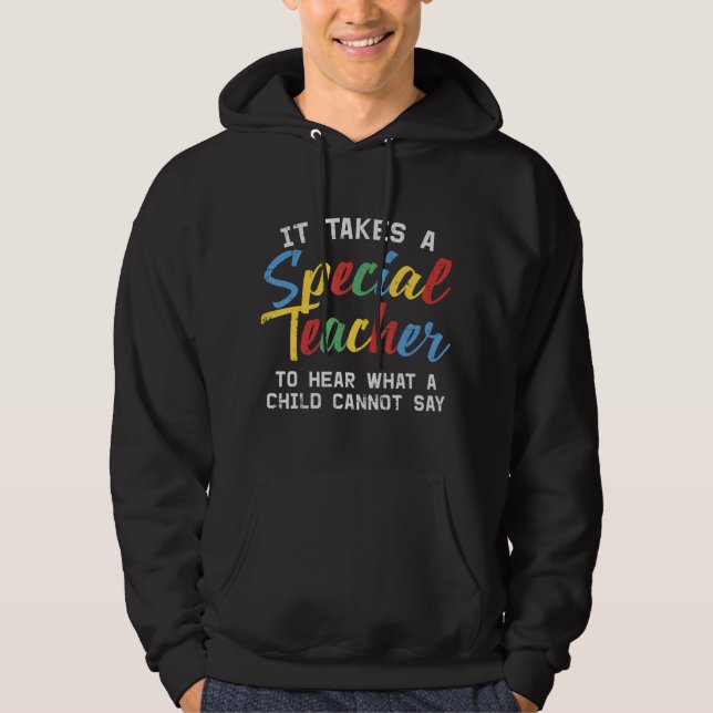 Sudadera Agarra este lindo lugar, se necesita que un profes (Anverso)