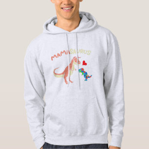 Sudadera Agarra este lindo Mamasaurus Heart Puzzle Dino T-S