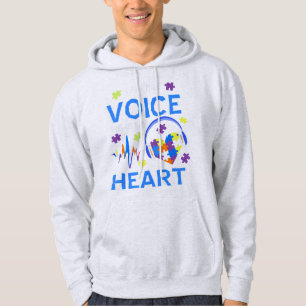 Sudadera Agarra esto "Yo soy su voz, él es mi autismo cardí