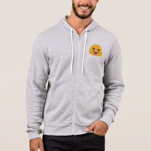 Sudadera Agarra la lengua con los ojos cerrados Emoji