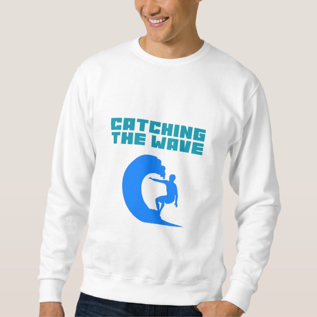 Sudadera Agarrando la ola - Surfing (Anverso)