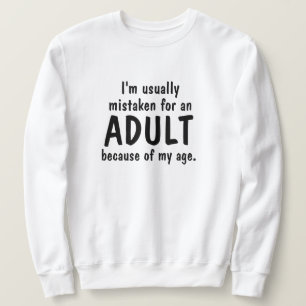 Sudadera Age Adultos Pun Humor Sweatshirt Hoodie LOL Funny