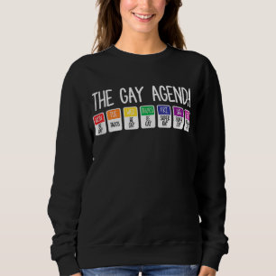Sudadera Agenda Semanal Gay Orgullo Lgbt Arcoiris 2