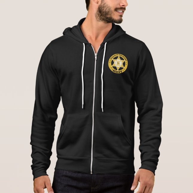 Sudadera AGENTE DE RECUPERACIÓN FUGITIVA Fleece Masculino Z (Anverso)