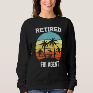 Sudadera Agente del FBI retirado, palmera de playa