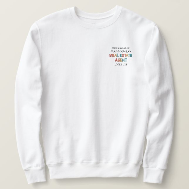 Sudadera Agente inmobiliario Graciosos regalos sorprendente (Anverso del diseño)
