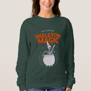 Sudadera Agitando Algo De Magia De Esqueleto
