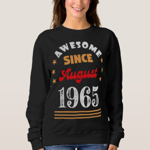 Sudadera Agosto 1965 Cumpleaños Impresionante Desde 1965 Ag