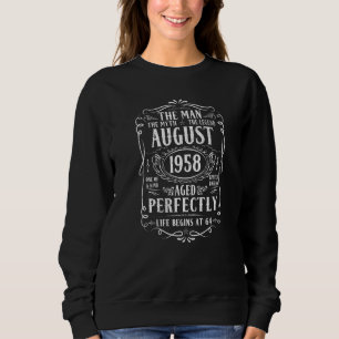 Sudadera Agosto de 1958 Leyenda de Mitos del Hombre 64 cump