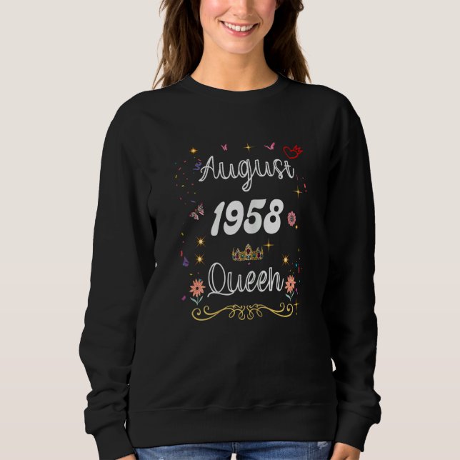 Sudadera Agosto de 1958 Reina desde agosto de 1958 Chica de (Anverso)