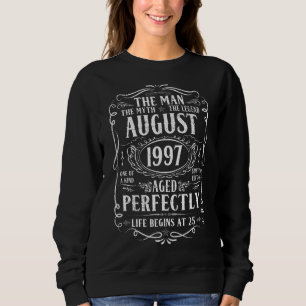 Sudadera Agosto de 1997 Leyenda de Mitos del Hombre 25 cump