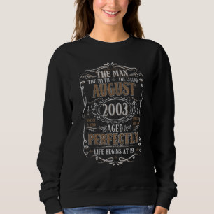 Sudadera Agosto de 2003 Leyenda de Mitos del Hombre 19 cump