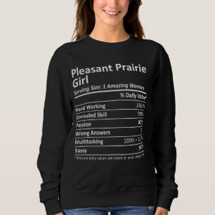 Sudadera Agradable Chica Prairie Wi Wisconsin Funny City Ho