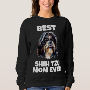 Sudadera Agradable perro chiita tzu mejor mamá apacible