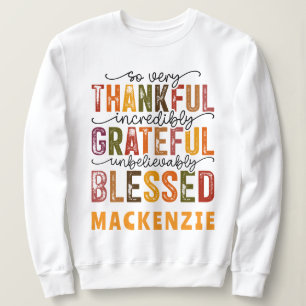 Sudadera Agradecidas gracias por lo básico de las mujeres g
