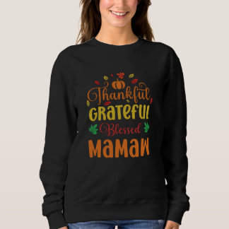 Sudadera Agradecido Agradecimiento Blessed Mamaw Matching T