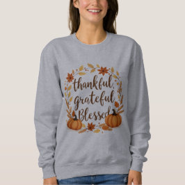Sudadera agradecido bendito
