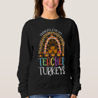 Sudadera Agradecido Por Mis Pavos De Maestros De Acción De