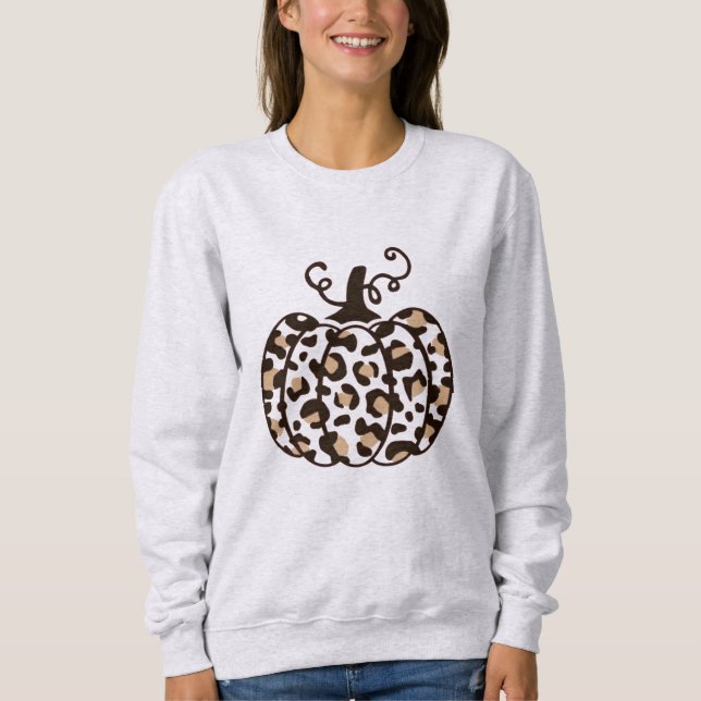 Sudadera Agradecimiento a la Calabaza Leopardo (Anverso)