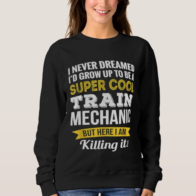 Sudadera Agradecimiento a Mecánico de Tren (Anverso)