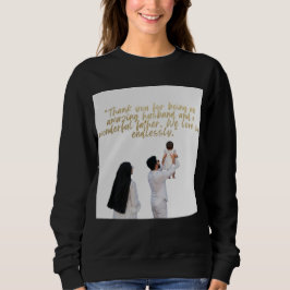 Sudadera Agradecimiento al esposo y padre