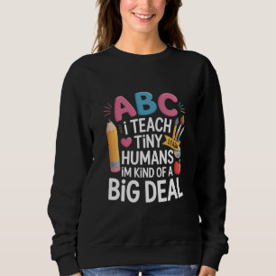 Sudadera Agradezco a los maestros que enseñan a pequeños hu