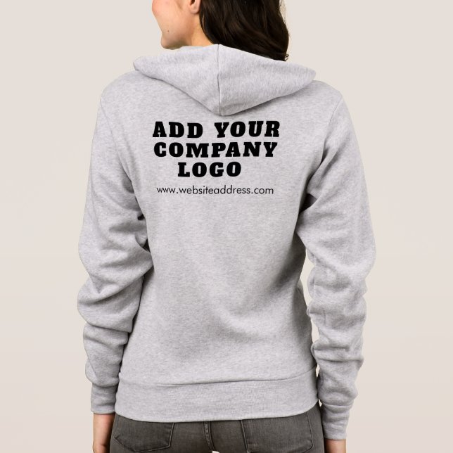 Sudadera Agregar logotipo de empresa a los artículos promoc (Reverso)
