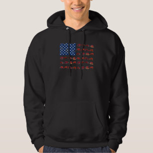 Sudadera Agricultor de Bandera Americana de Tractor